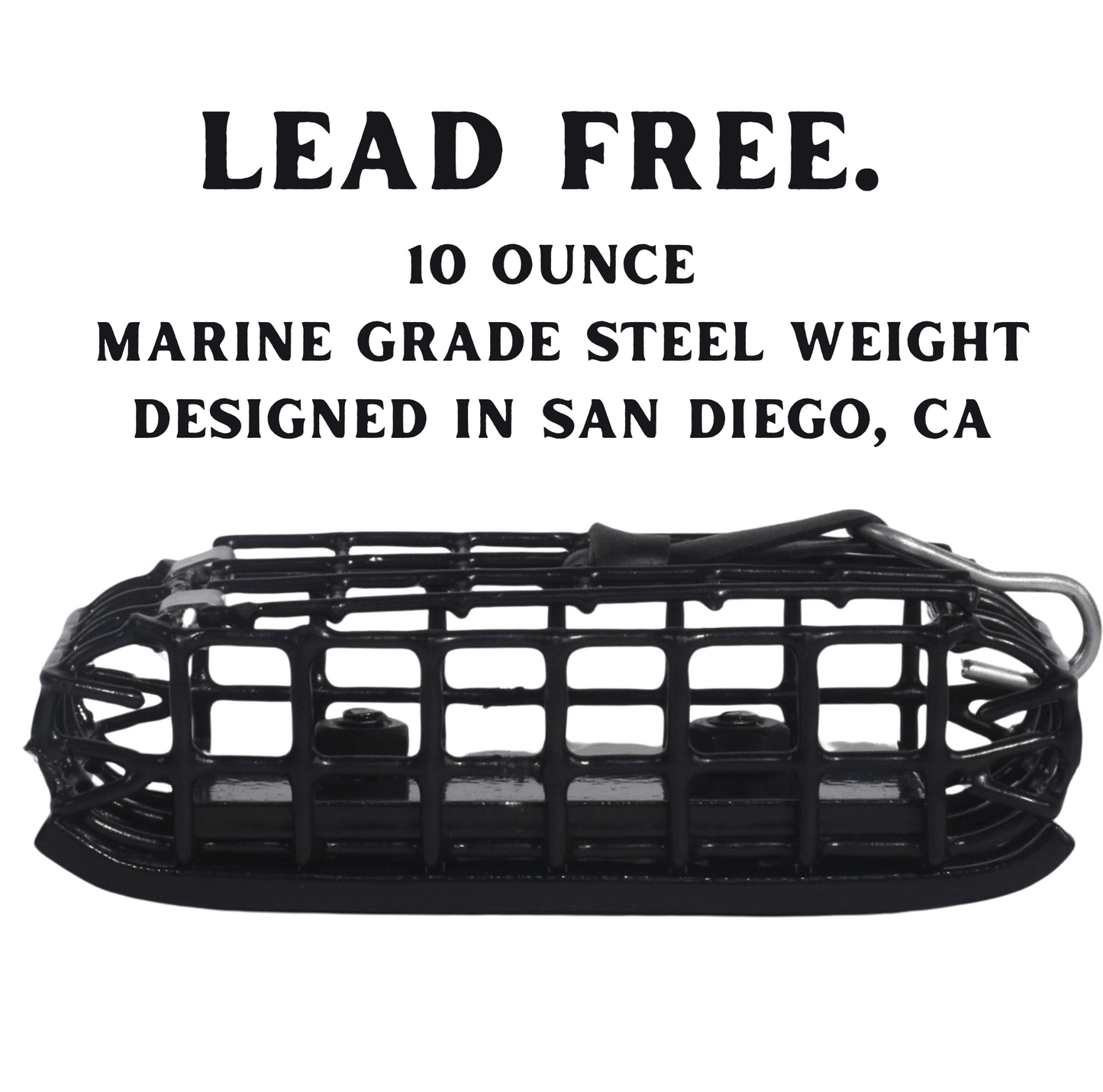 (2 Pack) 10 Ounce HEAVY CRAB SNARE WEIGHTED LEAD FREE