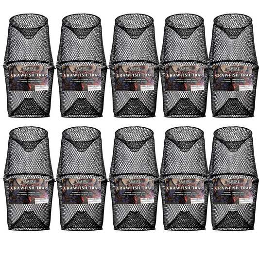 10 Pack Crawfish Torpedo Trap